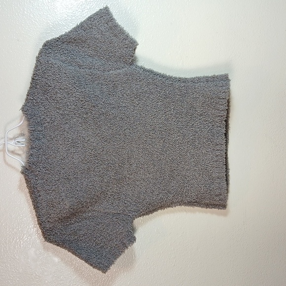 Skims Cozy Knit Cropped T-Shirt size Small/medium - Picture 4 of 5
